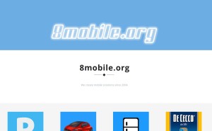 Welcome to 8mobile new website and blog!
