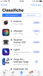 iTarga Pro – Ranked #5 in Top Paid Italy